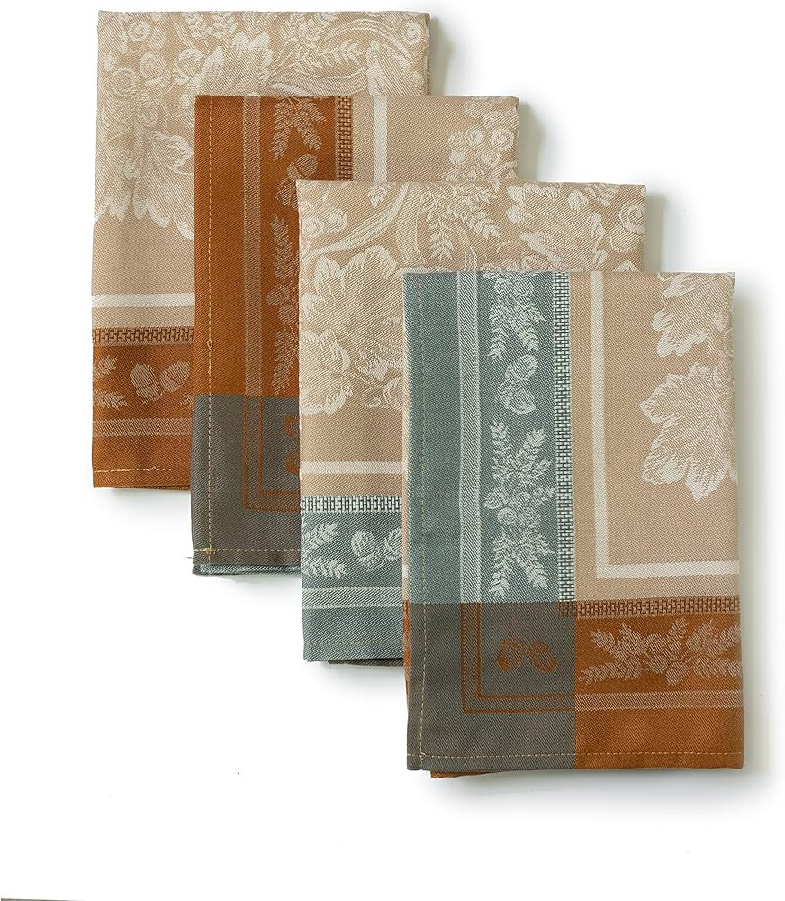 Benson Mills Harvest Gathering Heavyweight Engineered Jacquard Fabric Cloth Napkins, Décor for F... | Amazon (US)