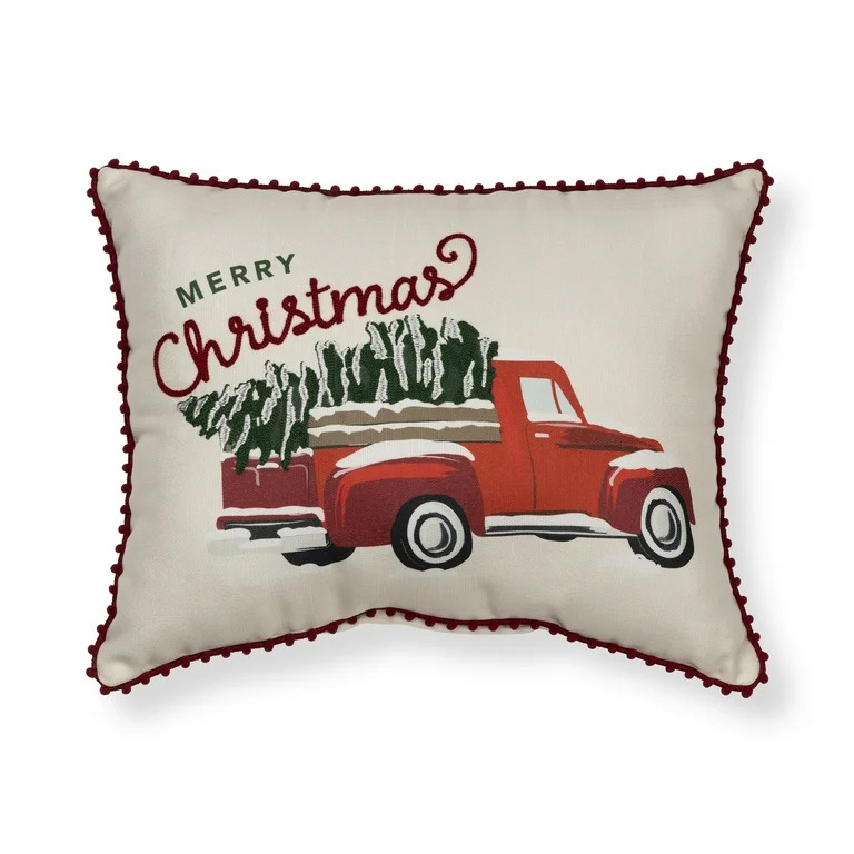 Mainstays Holiday Truck, 13" x 17", Square, Multi-color - Walmart.com | Walmart (US)