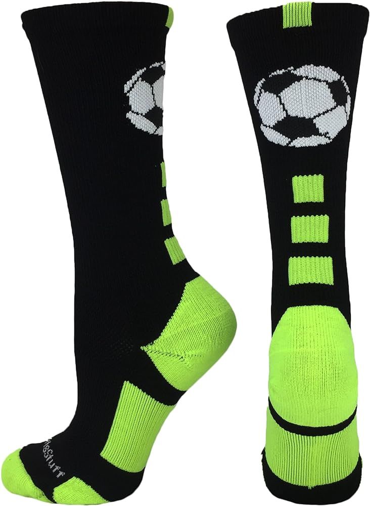 MadSportsStuff Soccer Ball Athletic Crew Socks (multiple colors) | Amazon (US)
