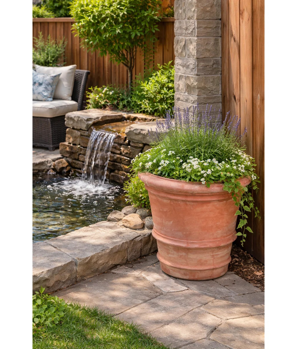 23.5 in. Handmade Tuscan Roll Rim | Wayfair North America