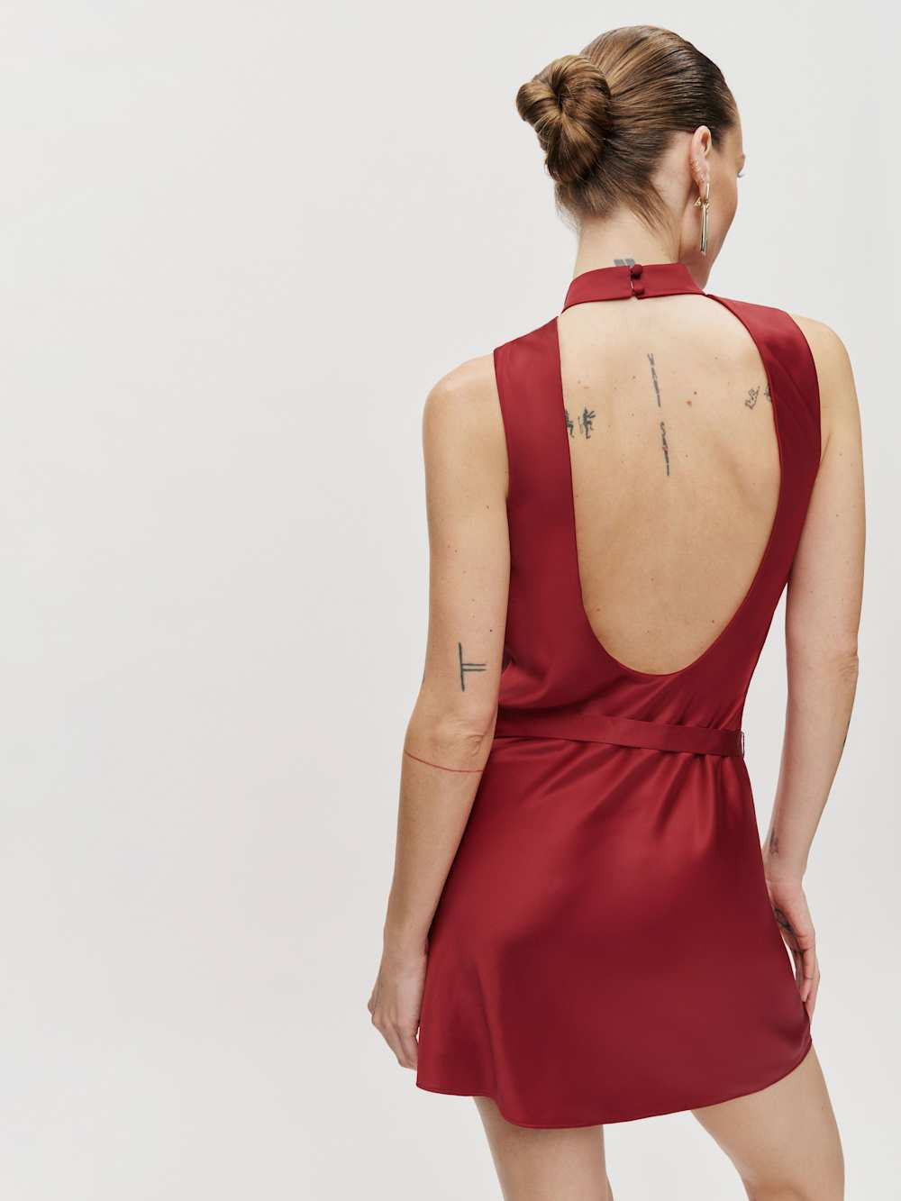 Rubia Satin Dress | Reformation (Global)