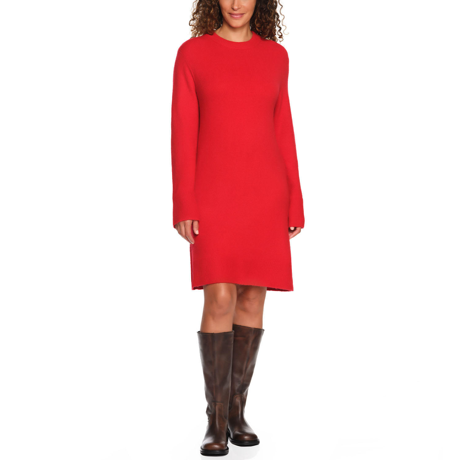 LANDS' END SWEATER DRESS - RED L:- L, Red | Sam's Club