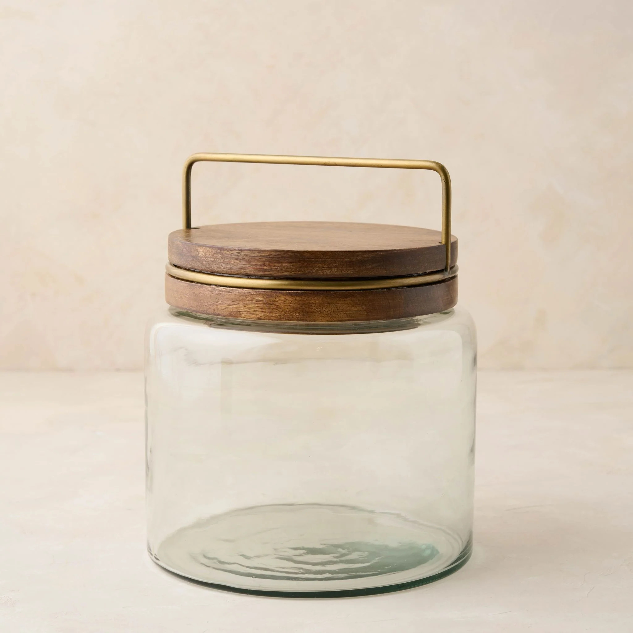 Wood with Antique Brass Canister | Magnolia