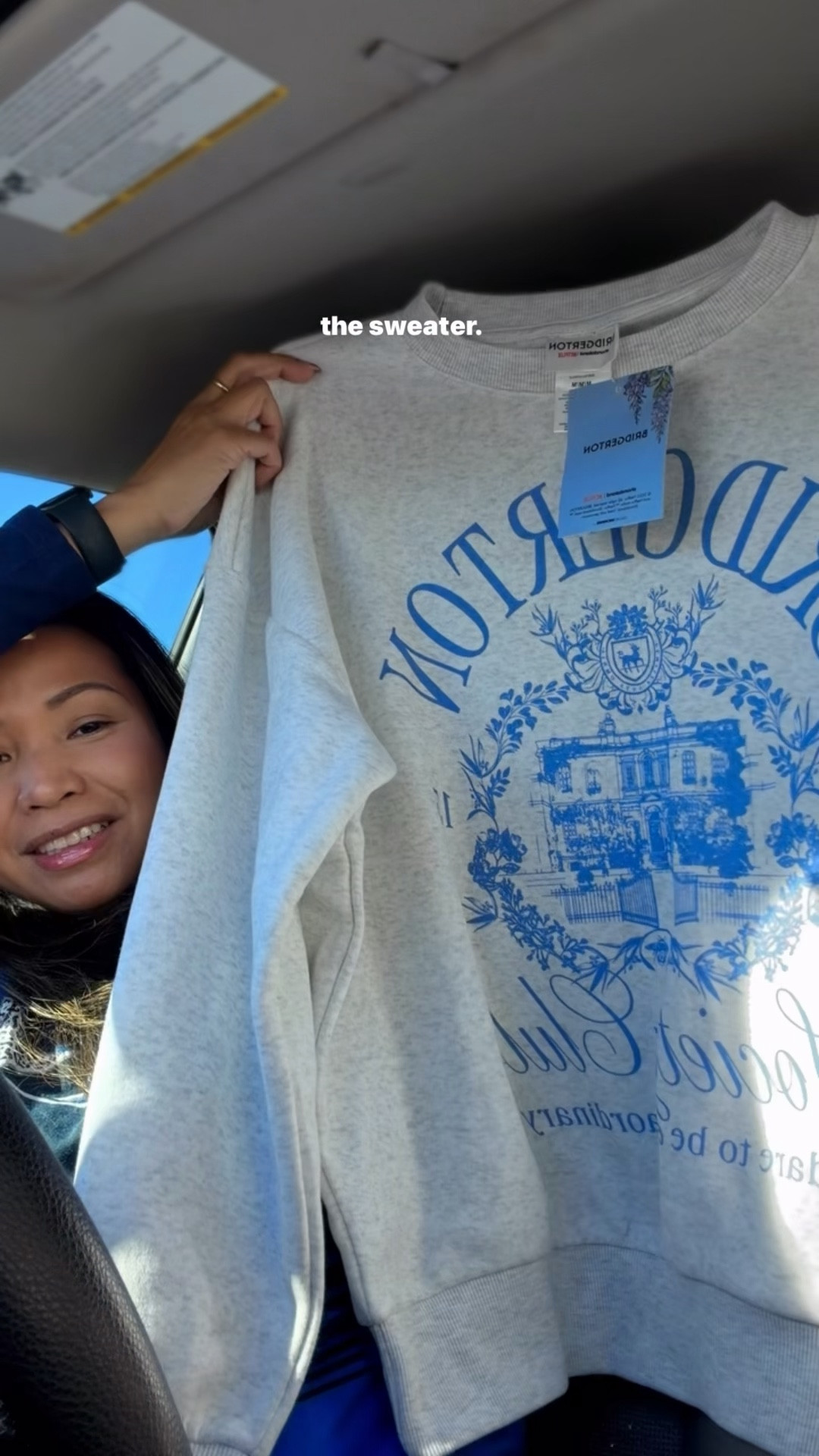 Cute Bridgerton sweater! 💙🤍

#bridgerton #bridgertonnetflix 

#LTKootd #LTKSeasonal #LTKgrwm