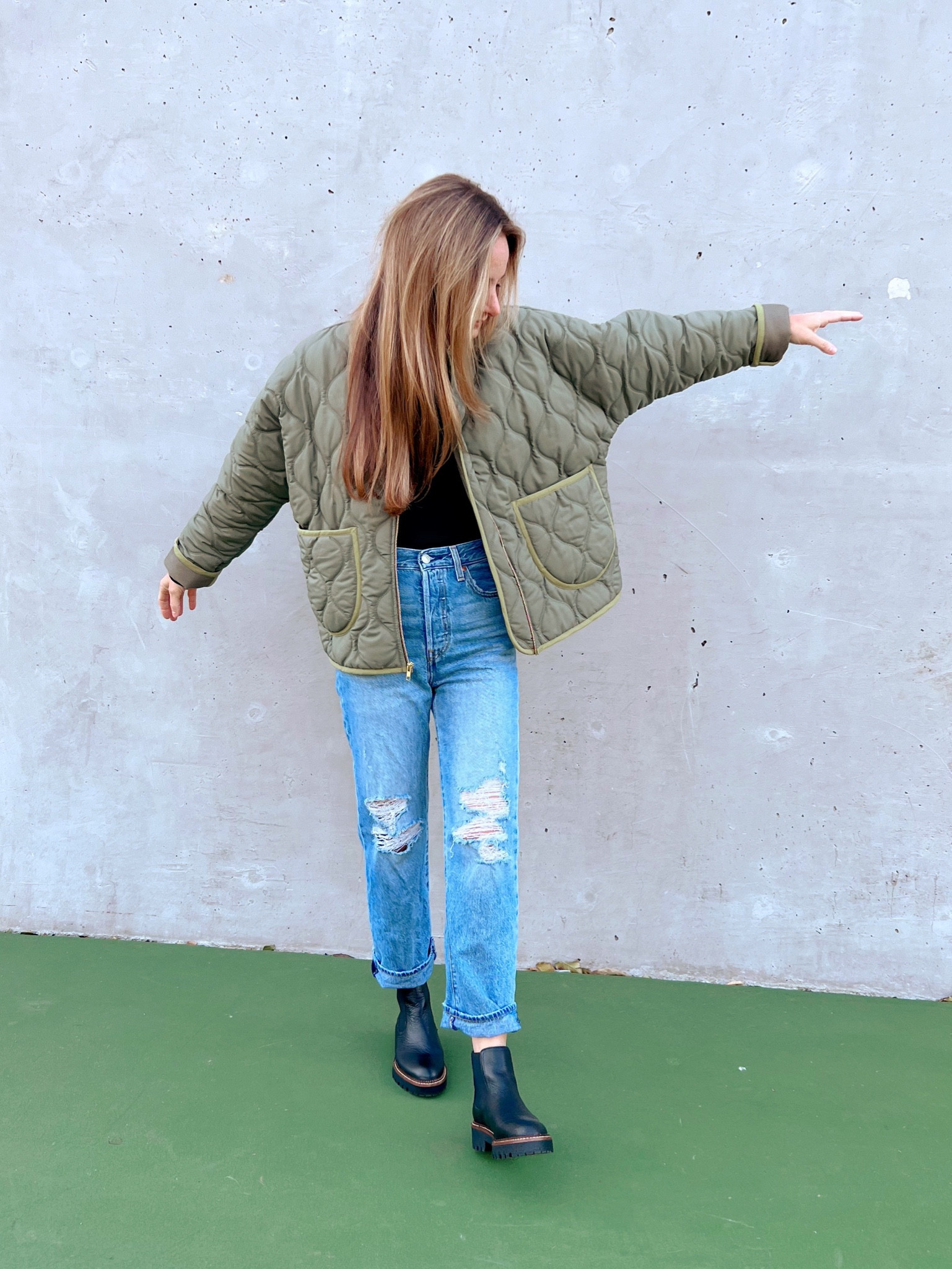 What I paired with my new handmade coat!! 