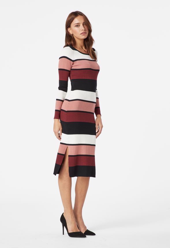 Stripe Sweater Dress | JustFab