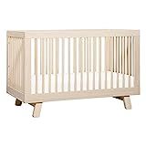 Babyletto Hudson 3-in-1 Convertible Crib with Toddler Bed Conversion Kit in Washed Natural, Greengua | Amazon (US)