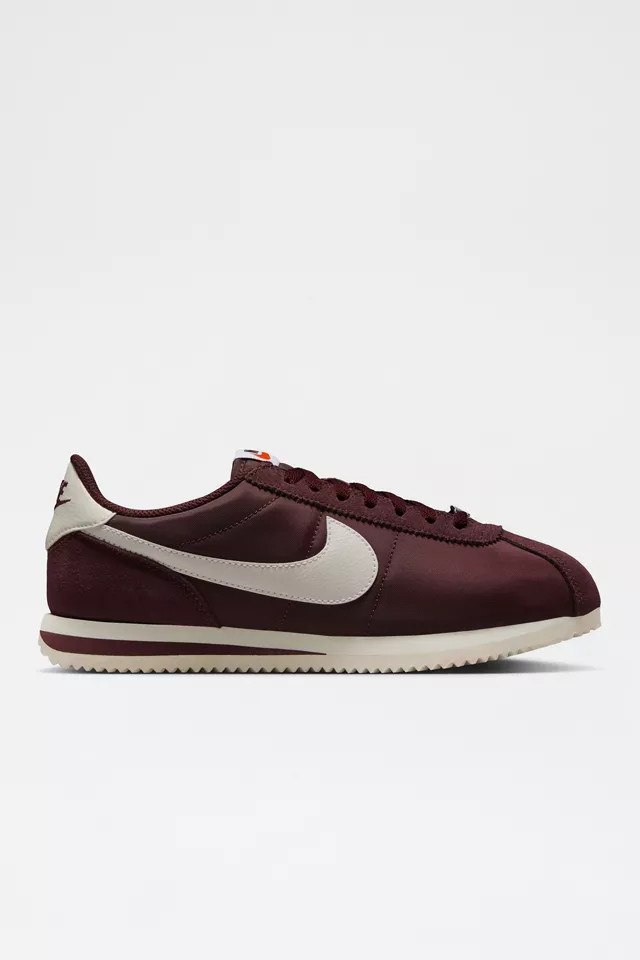 Nike Women's Cortez Textile Sneaker in Beyond Pink/Blue Void/White, Women's at Urban Outfitters | Urban Outfitters (US and RoW)