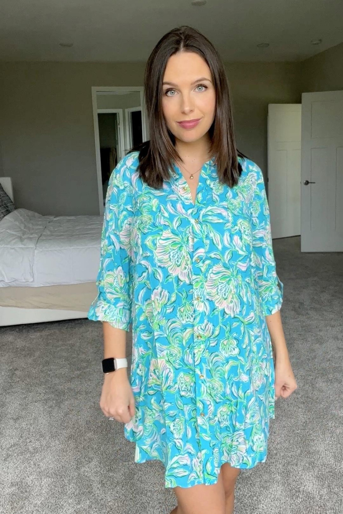 Lilly Pulitzer Natalie Shirtdress Cover-Up