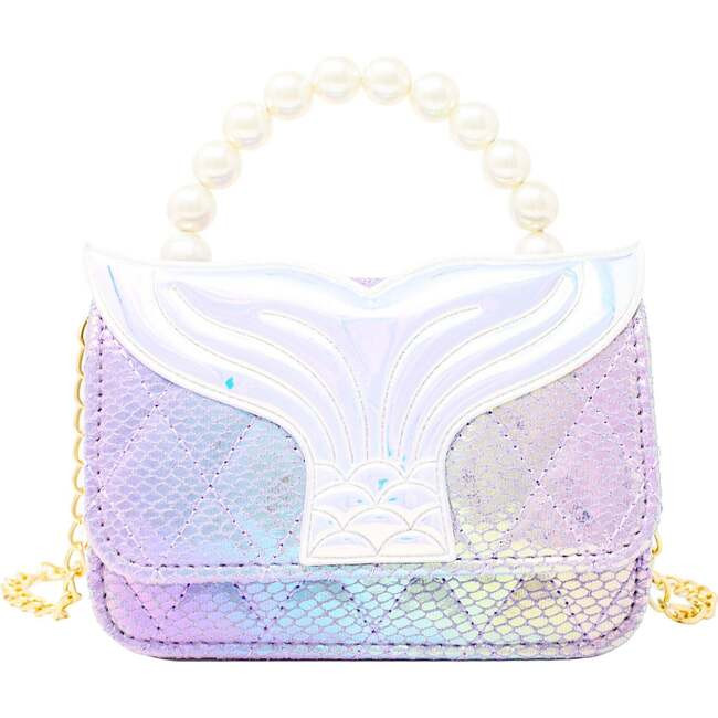 Mermaid Tail Pearl Handle Bag,  Purple | Maisonette