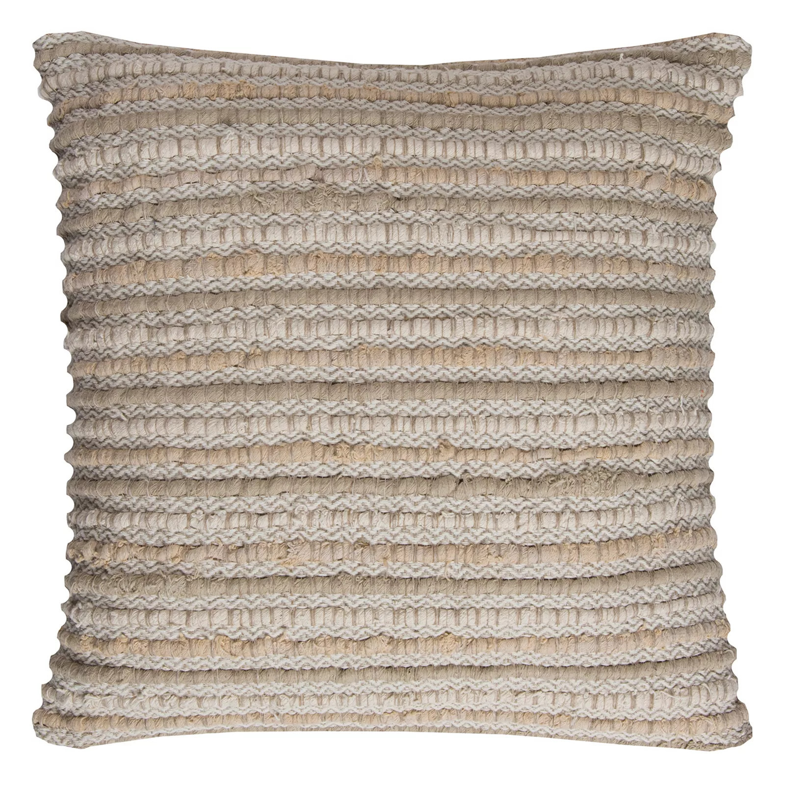 Rizzy Home Stripe Textured Linen Cotton Blend Throw Pillow, Natural | Kohl's