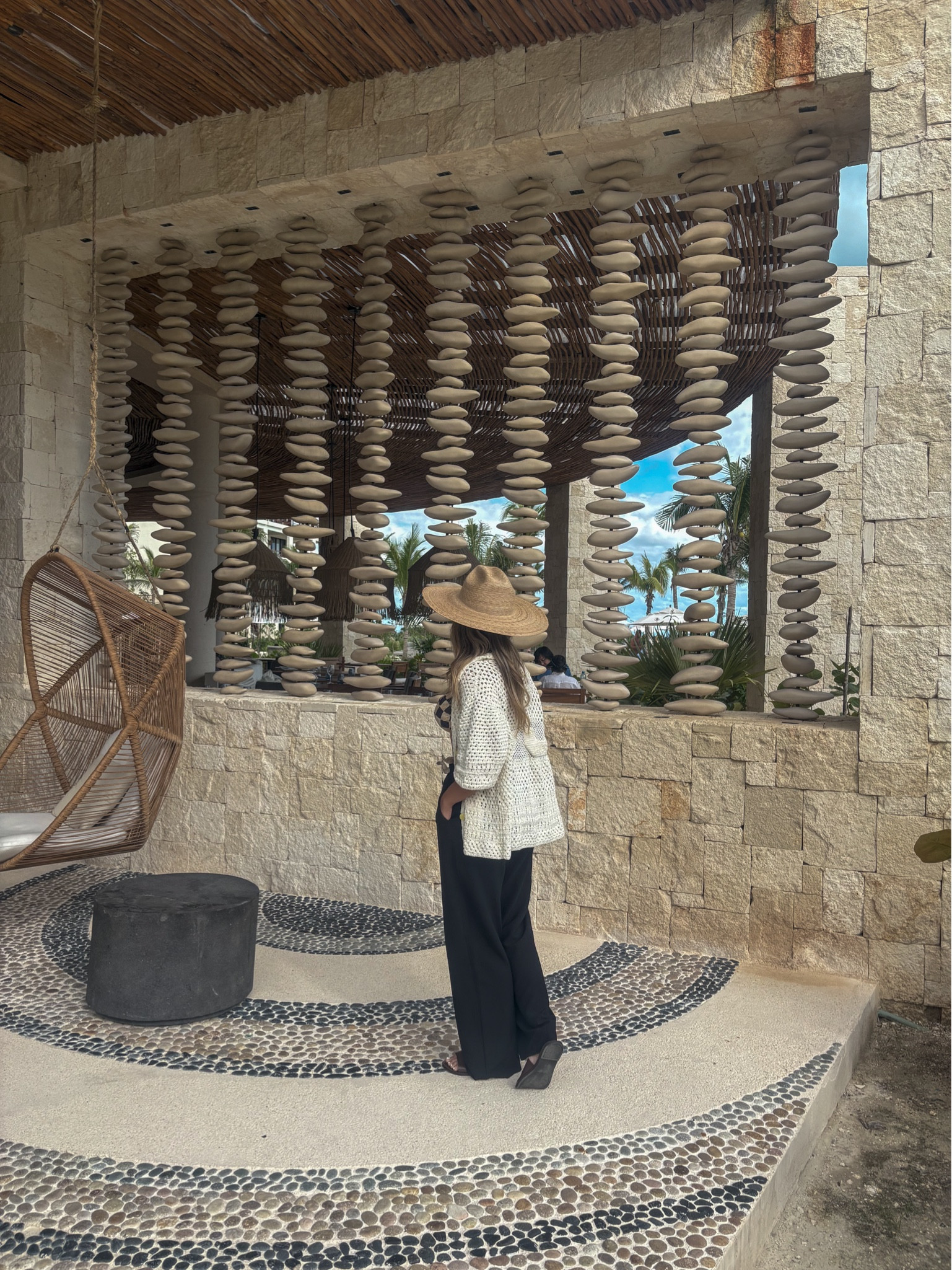 Beach top. Swim cover up. Crochet. Paloma hat. Black beach oanys 

#LTKHoliday #LTKU #LTKSaleAlert