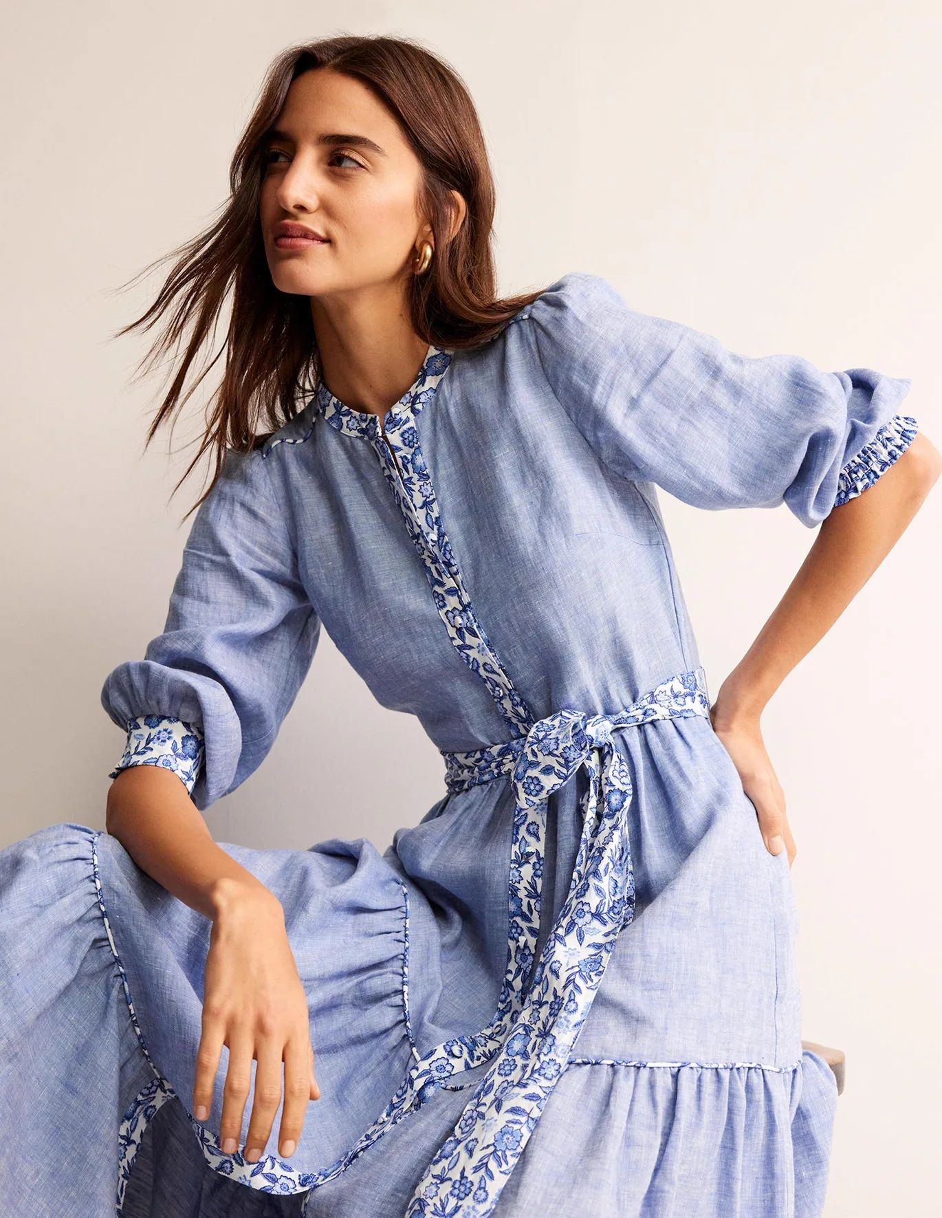 Alba Linen Maxi Dress | Boden (US)