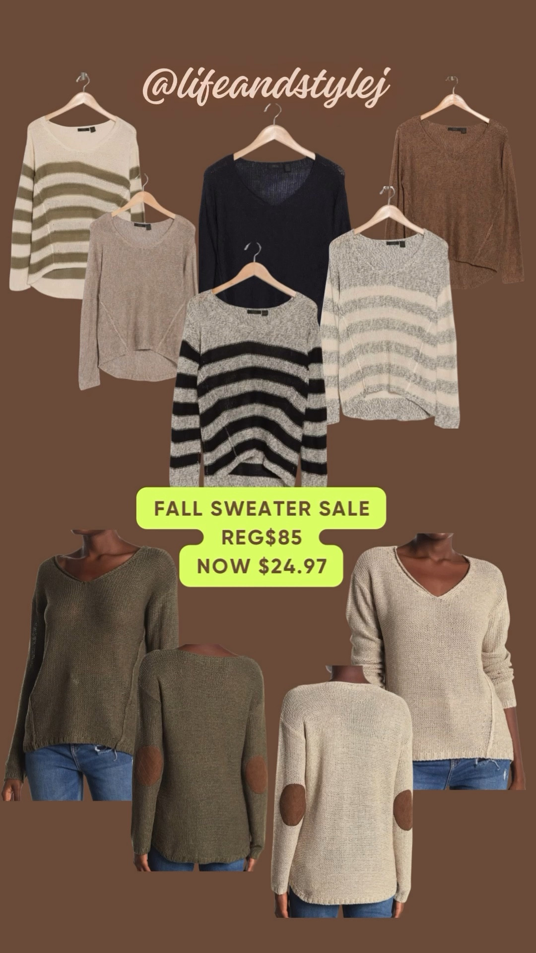 Fall sweater sale!! $24.97
They are soft and have elbow pads!! 

#LTKFallSale #LTKSaleAlert #LTKSeasonal