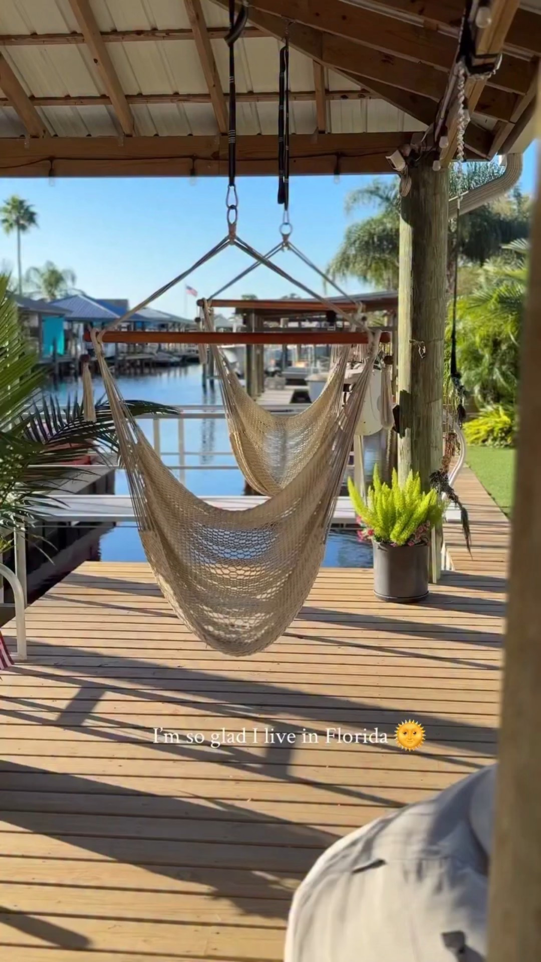 You can be heavily influenced by your environment. What sunshine and pretty palms does to my mental health is amazing. I suffered with S.A.D. while living up north and it took me a while to get over the scarcity mentality I had around good weather after moving here. I’m glad some ppl like the snow and clouds because it’s getting too full down here already! 😅 

You can follow @housefullofsummer on LTK for direct access to my decor. Comment “shop” to have it sent to your inbox. 

#floridaliving #coastalhome #backyarddesign #coastalliving #boathouse 

#LTKHome #LTKSeasonal #LTKSaleAlert