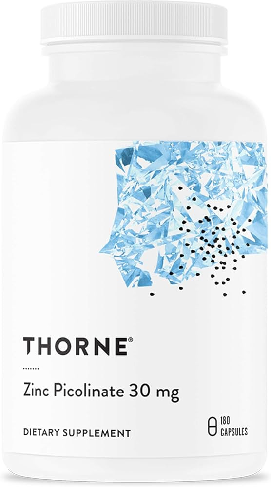 Thorne Zinc Picolinate 30 mg - Well-Absorbed Zinc Supplement for Growth and Immune Function - 180... | Amazon (US)