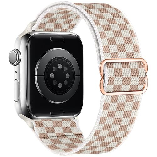 Stretchy Nylon Loop Bands Compatible with Apple Watch 38mm 40mm 41mm 42mm 44mm 49mm 46mm Adjustab... | Amazon (US)