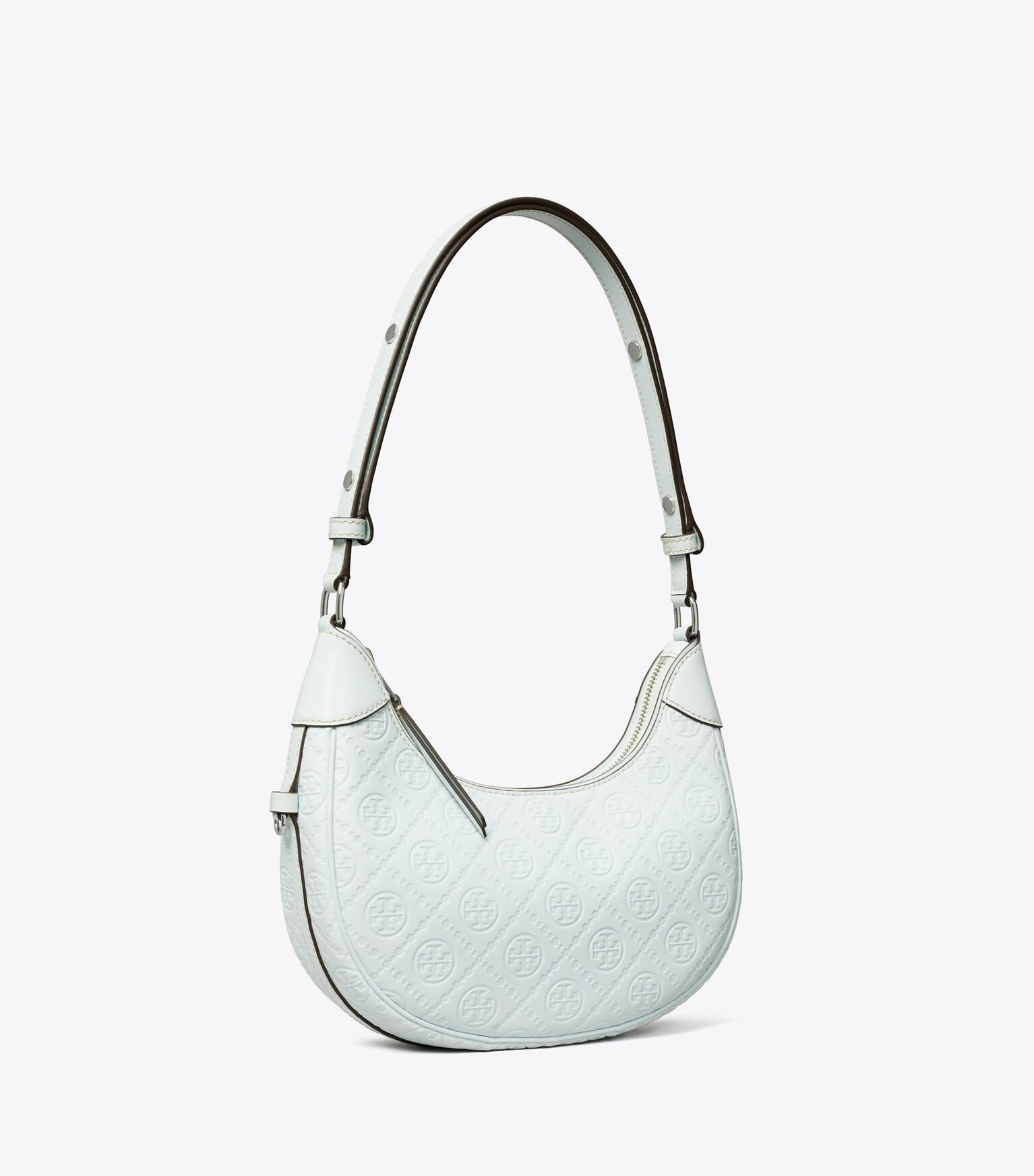 T MONOGRAM LEATHER CRESCENT BAG | Tory Burch (US)