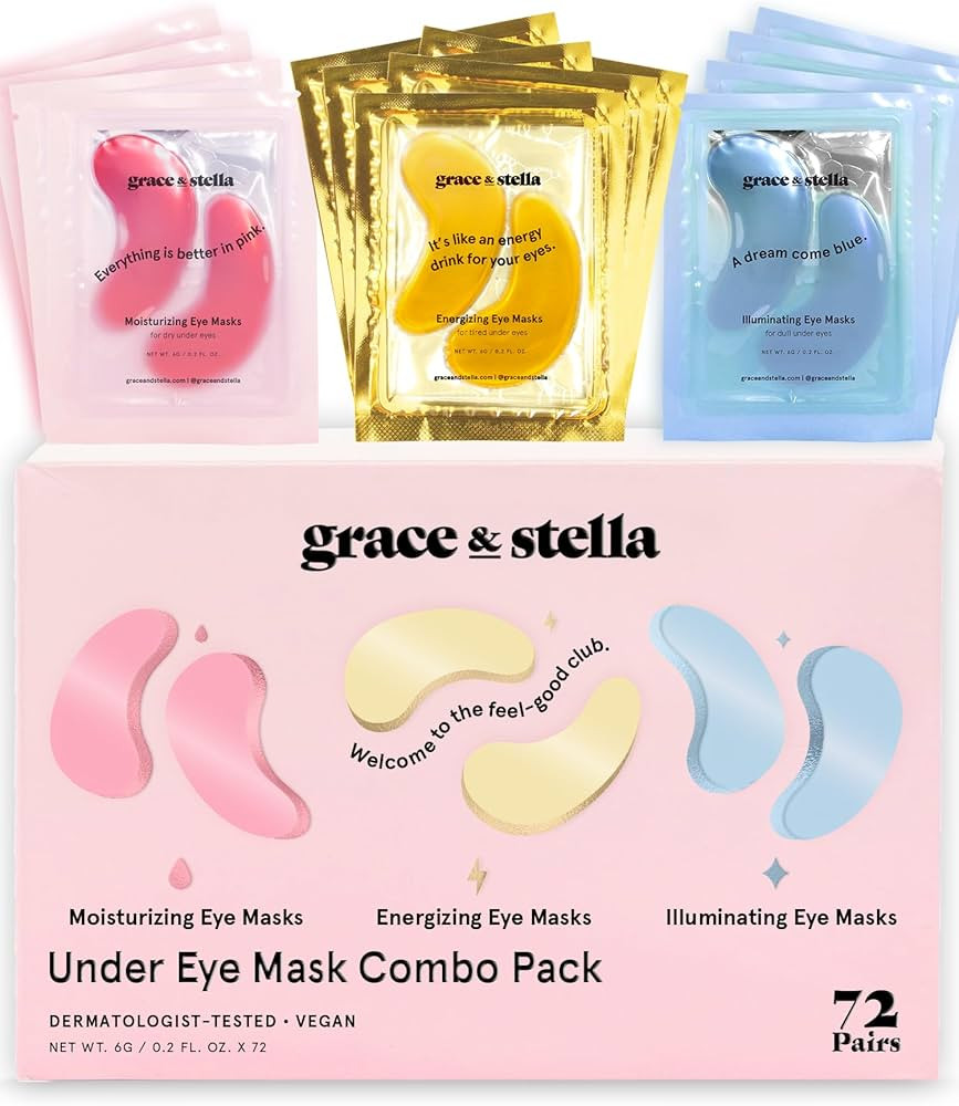 Under Eye Mask - Reduce Dark Circles, Puffy Eyes, Undereye Bags, Wrinkles - Gel Under Eye Patches... | Amazon (US)
