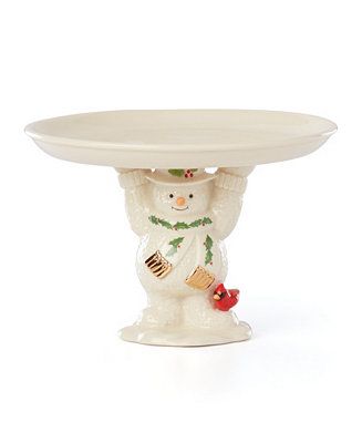 Lenox Happy Holly Days Snowman Treat Dish & Reviews - Serveware - Dining - Macy's | Macys (US)