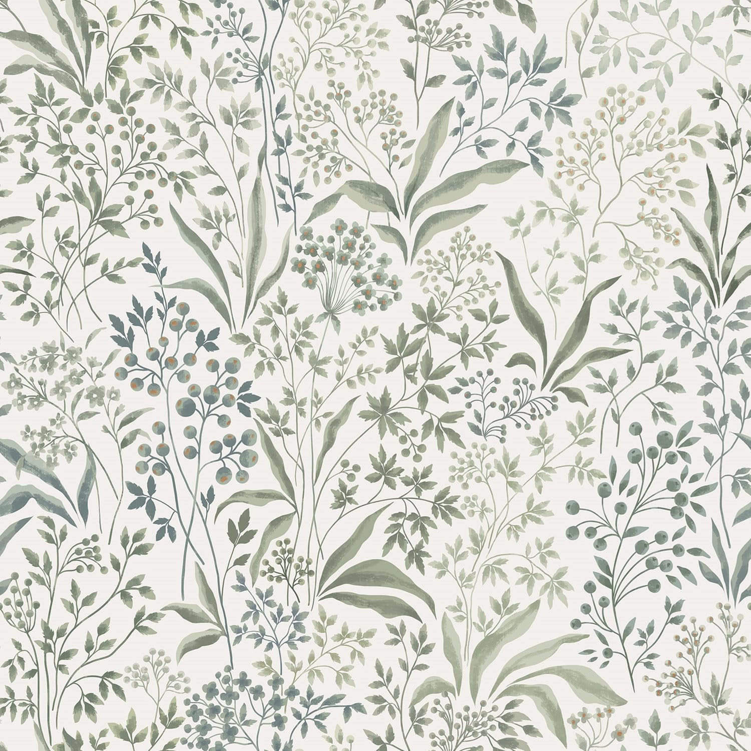 Heroad Brand Green Floral Wallpaper Peel and Stick Wallpaper Boho Floral Contact Paper Self Adhes... | Amazon (US)