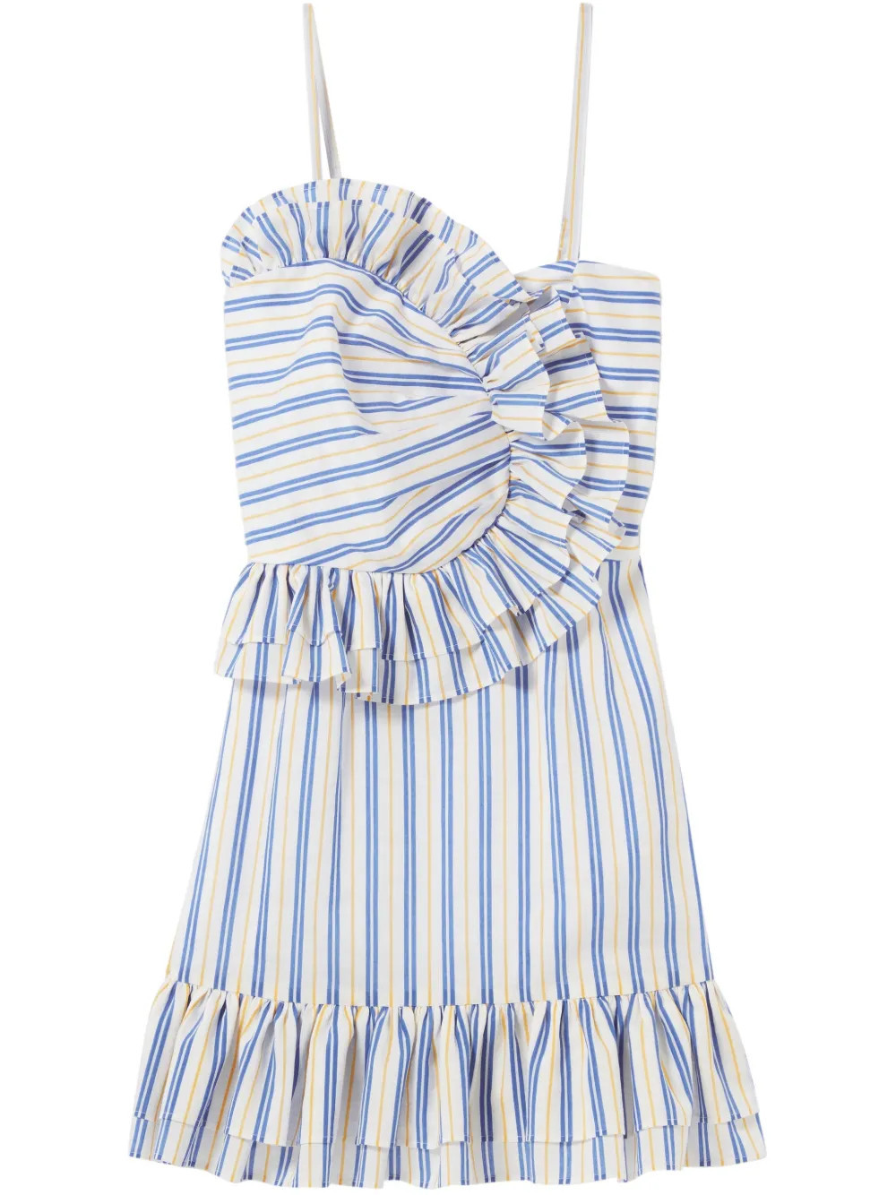 Claudie Pierlot striped mini dress - White | Farfetch Global