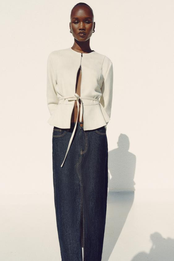 Z1975 DENIM MIDI SKIRT | Zara US