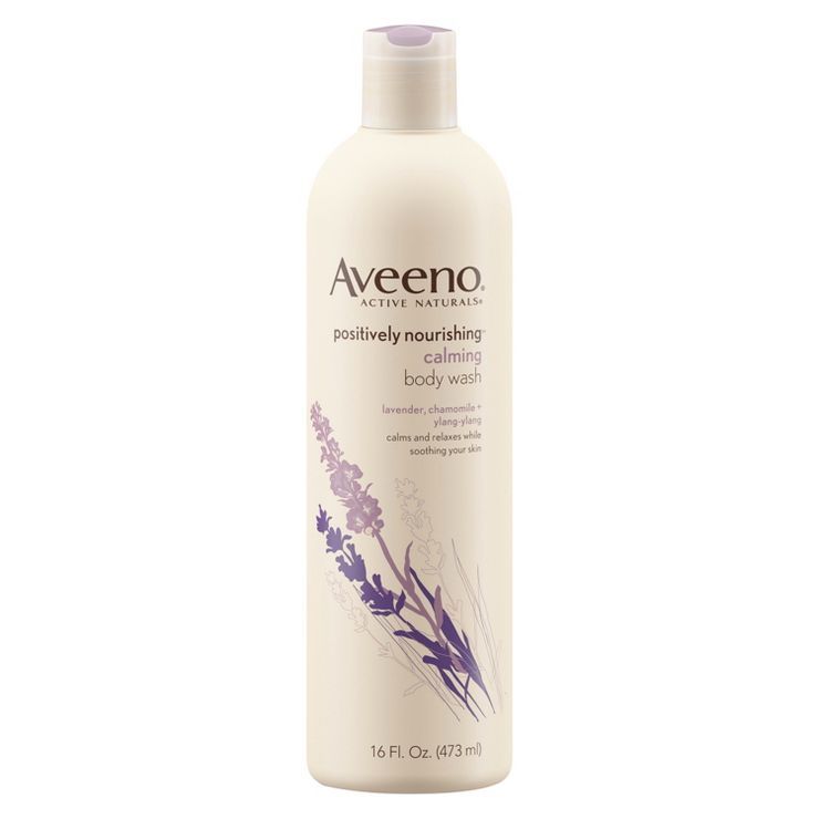Aveeno Positively Nourishing Calming Lavender Body Wash - 16 fl oz | Target