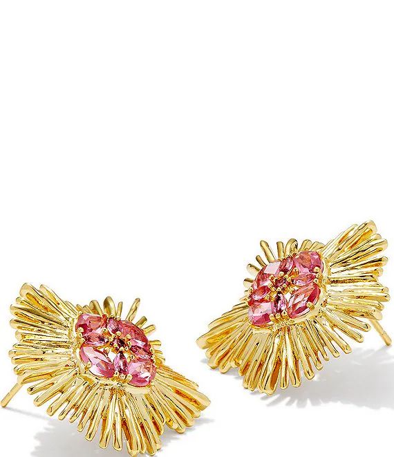 Kendra Scott 14K Gold Dira Crystal Statement Stud Earrings | Dillard's | Dillard's