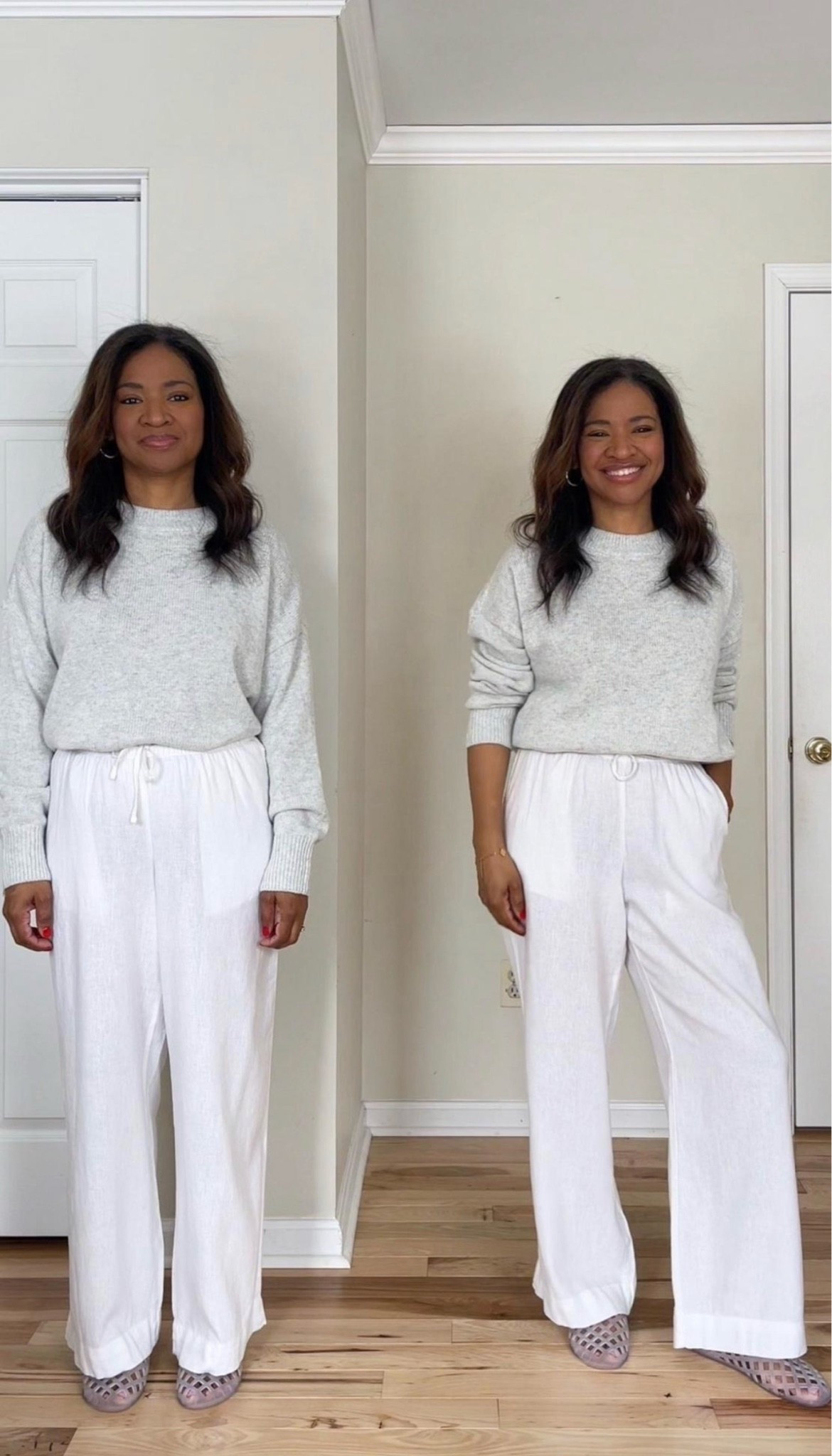 I’m wearing a size medium in the sweater (linking similar ones in case my Target one is no longer in stock!). My linen pants may not be in stock anymore so I am going to link some similar ones. My jelly shoes I have a size 1/2 down. Also linking similar shoes and similar sweaters just in case. I’m linking the exact adjustable belt that I’m using in my video under “exact products” and also linking a two pack if you want a black one as well. ￼

#LTKOver40 #LTKActive #LTKootd
