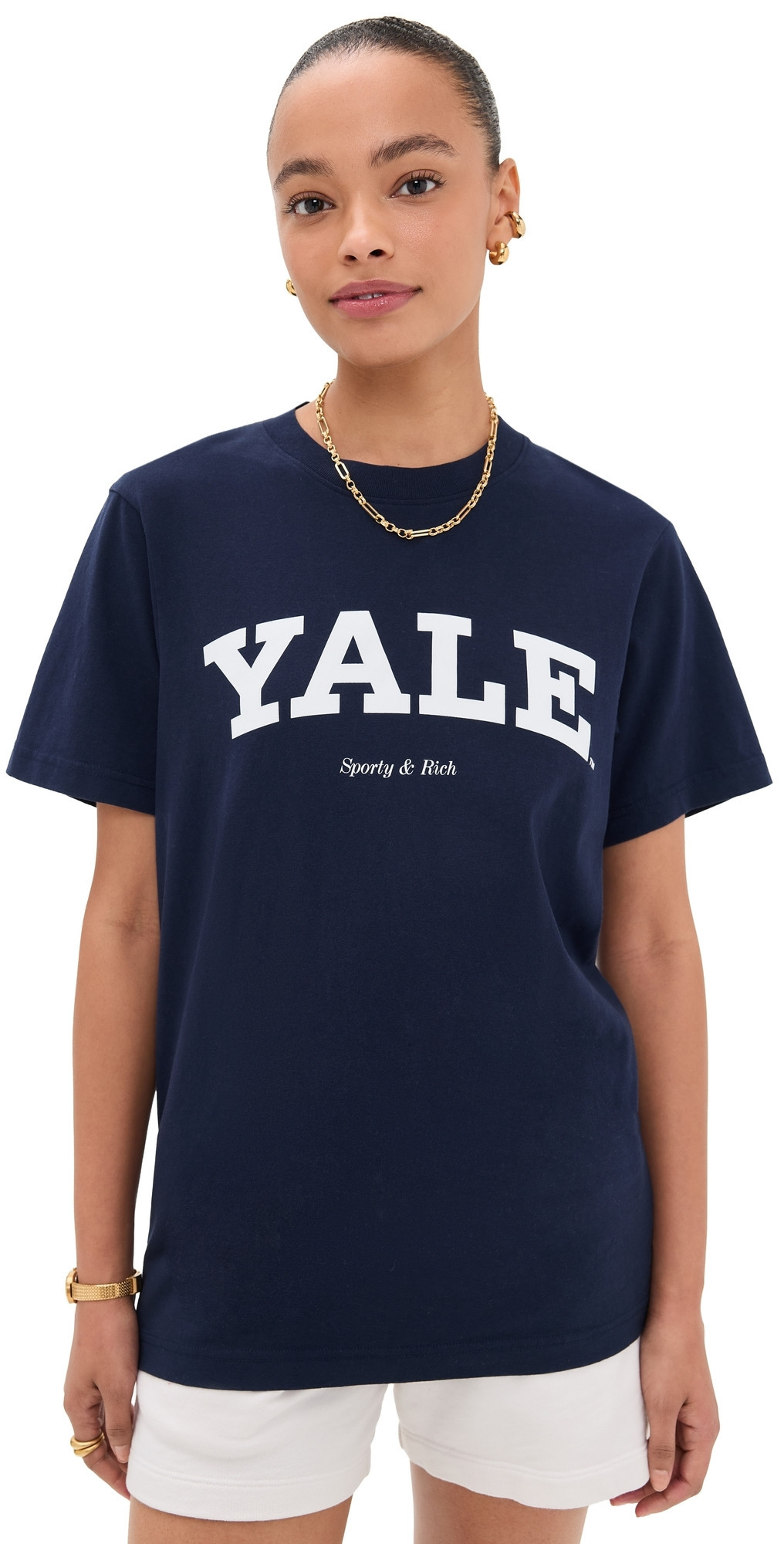 Sporty & Rich Yale Classic T-Shirt Dark Navy M | Shopbop