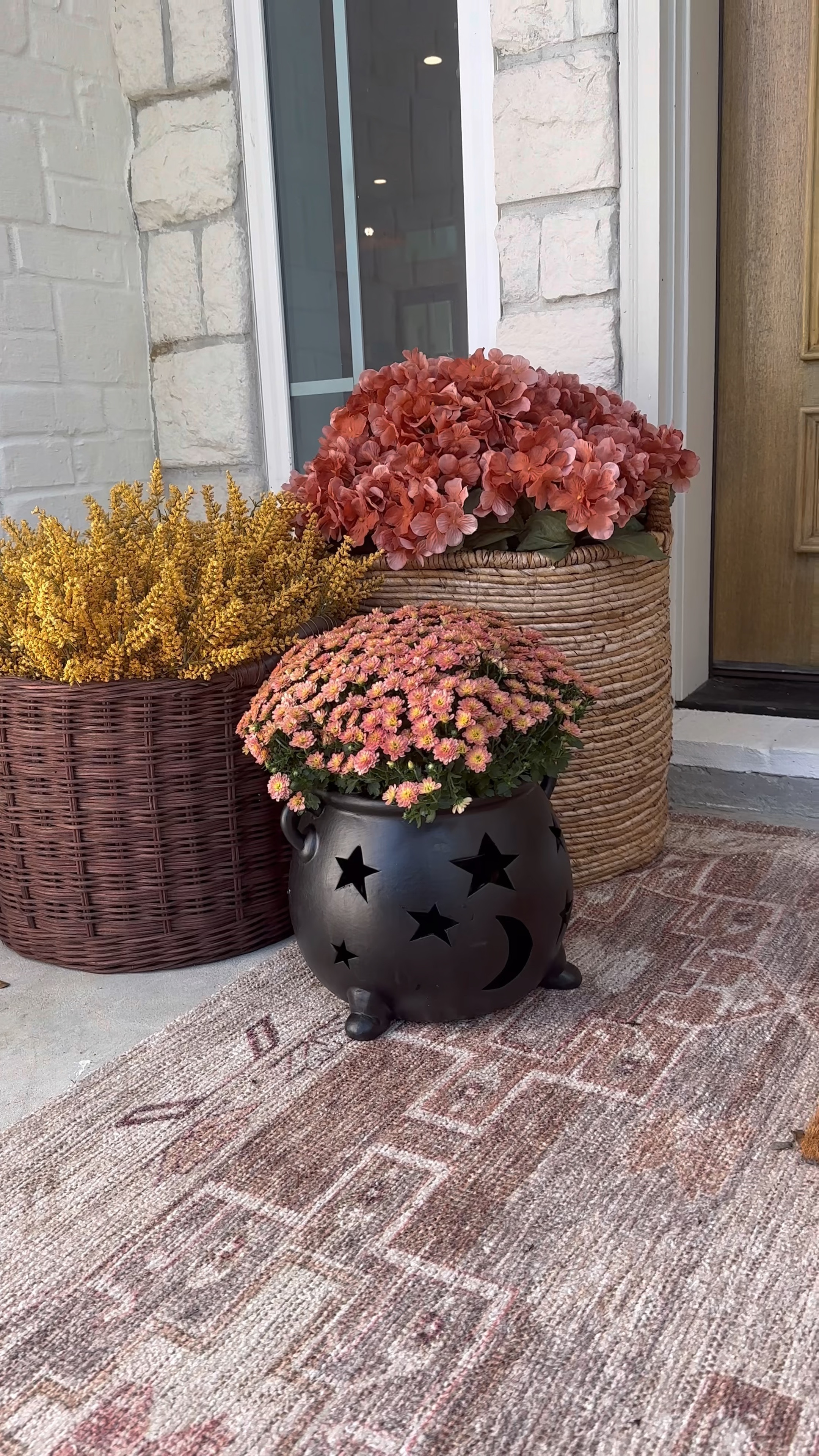 My newest porch addition! 

THEBLOOMINGNEST front porch fall Halloween rug wreaths baskets decor 

#LTKSeasonal #LTKStyleTip #LTKHome