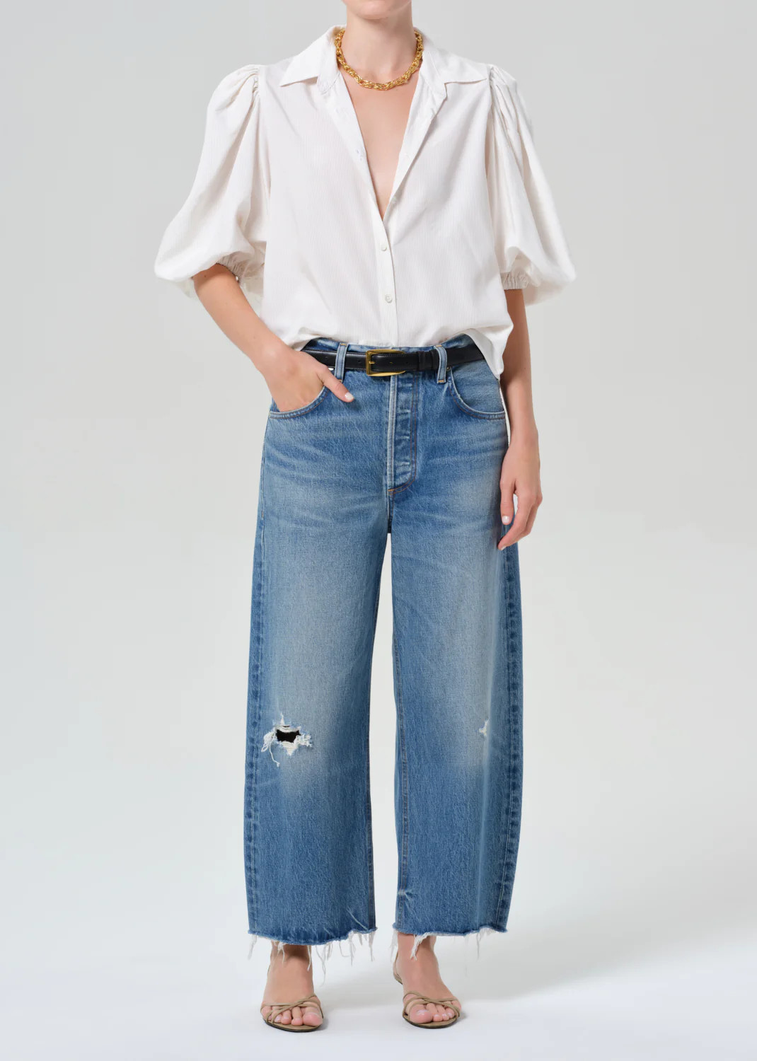 Ayla Raw Hem Crop in Solano | Citizens of Humanity