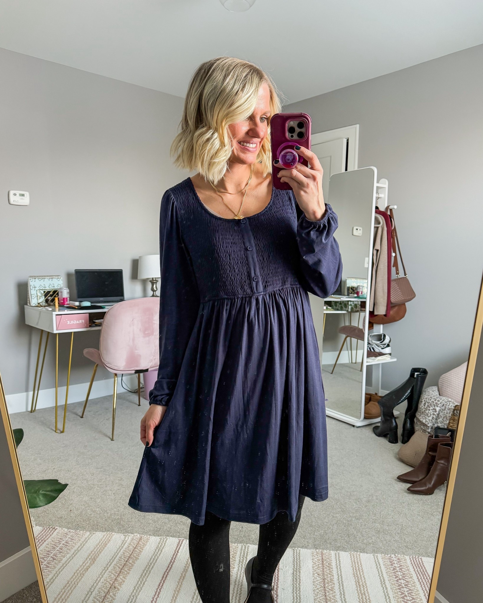 I love this winter dress from Amazon! It would make the cutest teacher workwear outfit! I’m wearing a small  

#LTKSeasonal #LTKPetite #LTKOver40