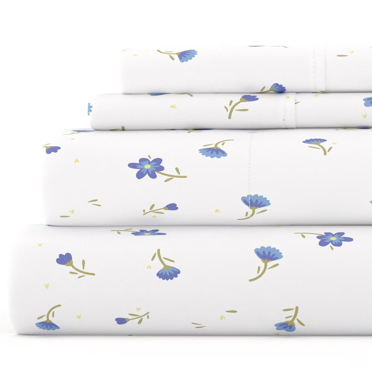 Floral & Paisley Patterns 4PC Sheet Set - Extra Soft - Becky Cameron, Floral Light Blue, Queen | Target