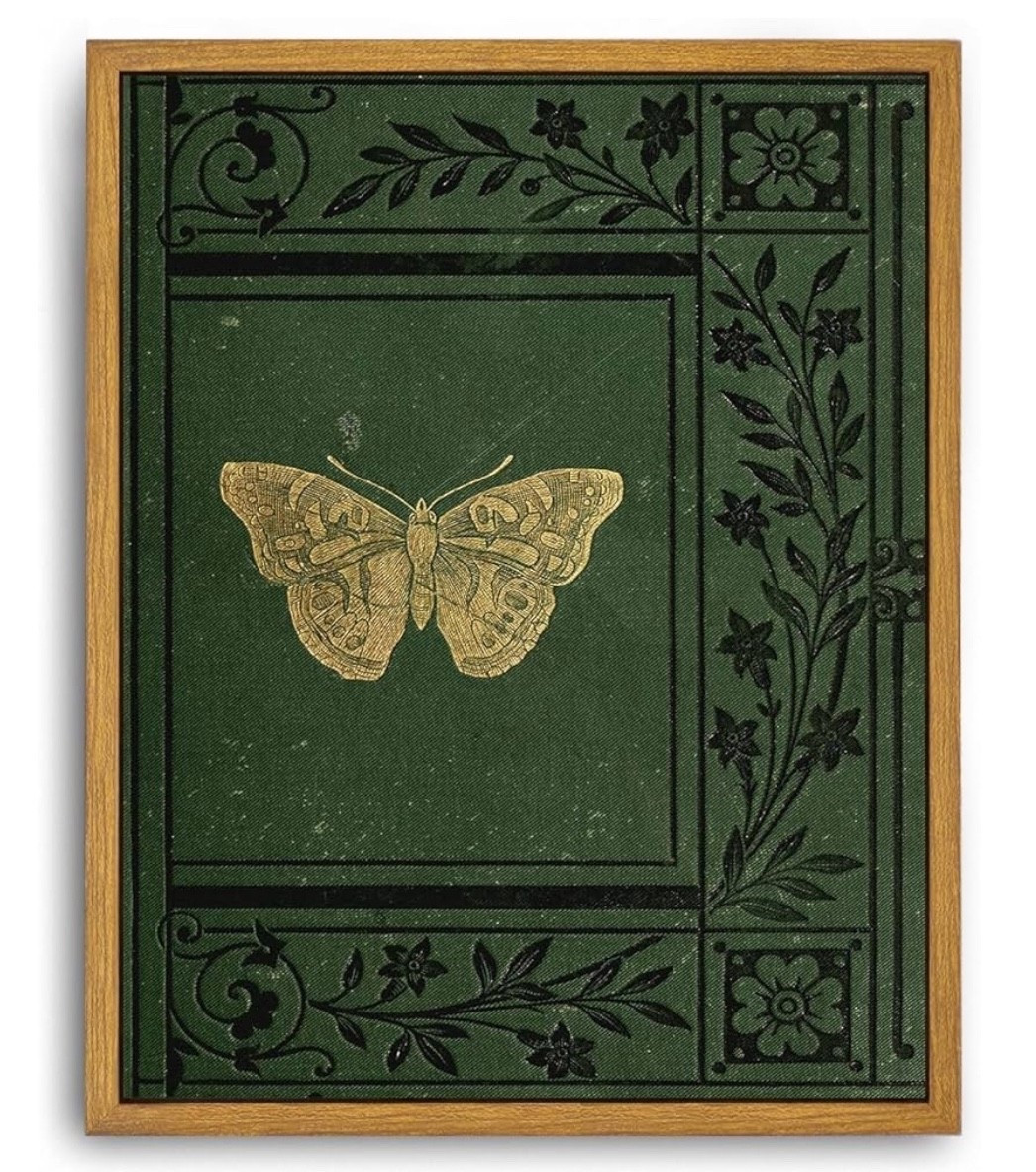 What a delightful piece to consider for your fall home decor! As you observe the rich green tones and golden butterfly, how might this artwork complement the trending autumn aesthetics like “cozy elegance,” “vintage charm,” or “nature-inspired accents”? Could the intricate frame enhance a “rustic modern” or “bohemian fall” vibe in your space? seasonal sophistication autumnal artistry timeless decor 

#LTKStyleTip #LTKSeasonal #LTKHome