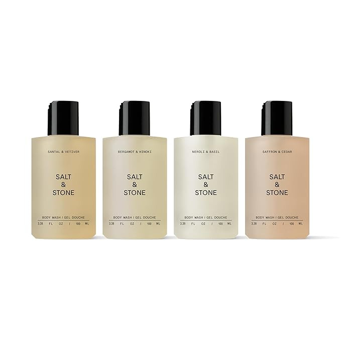 Salt & Stone Body Wash Mini Discovery Set | For Women & Men, Sulfate, Paraben, & Dye Free, Leaves... | Amazon (US)