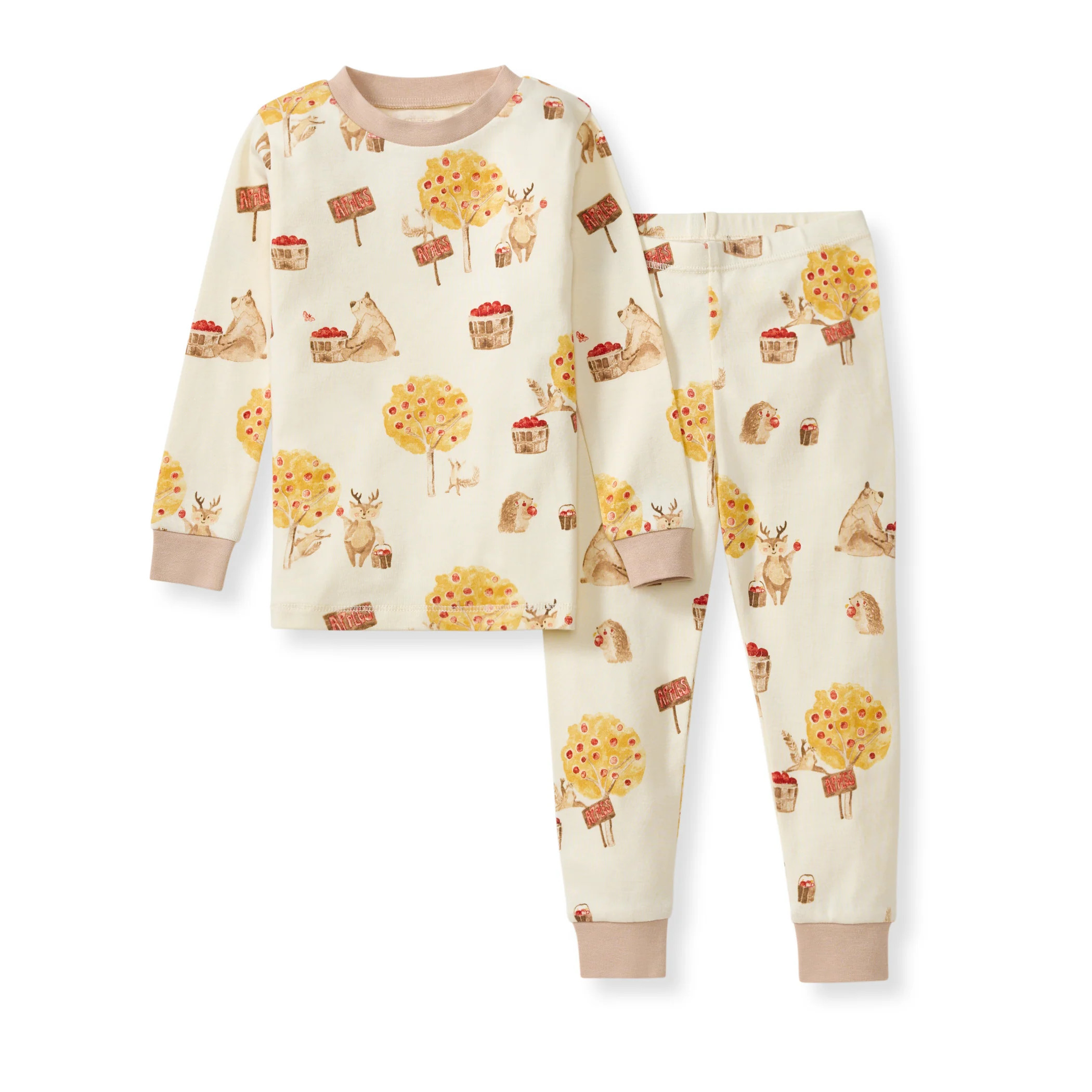 Apple Season Organic Two-Piece Pajamas | Burts Bees Baby