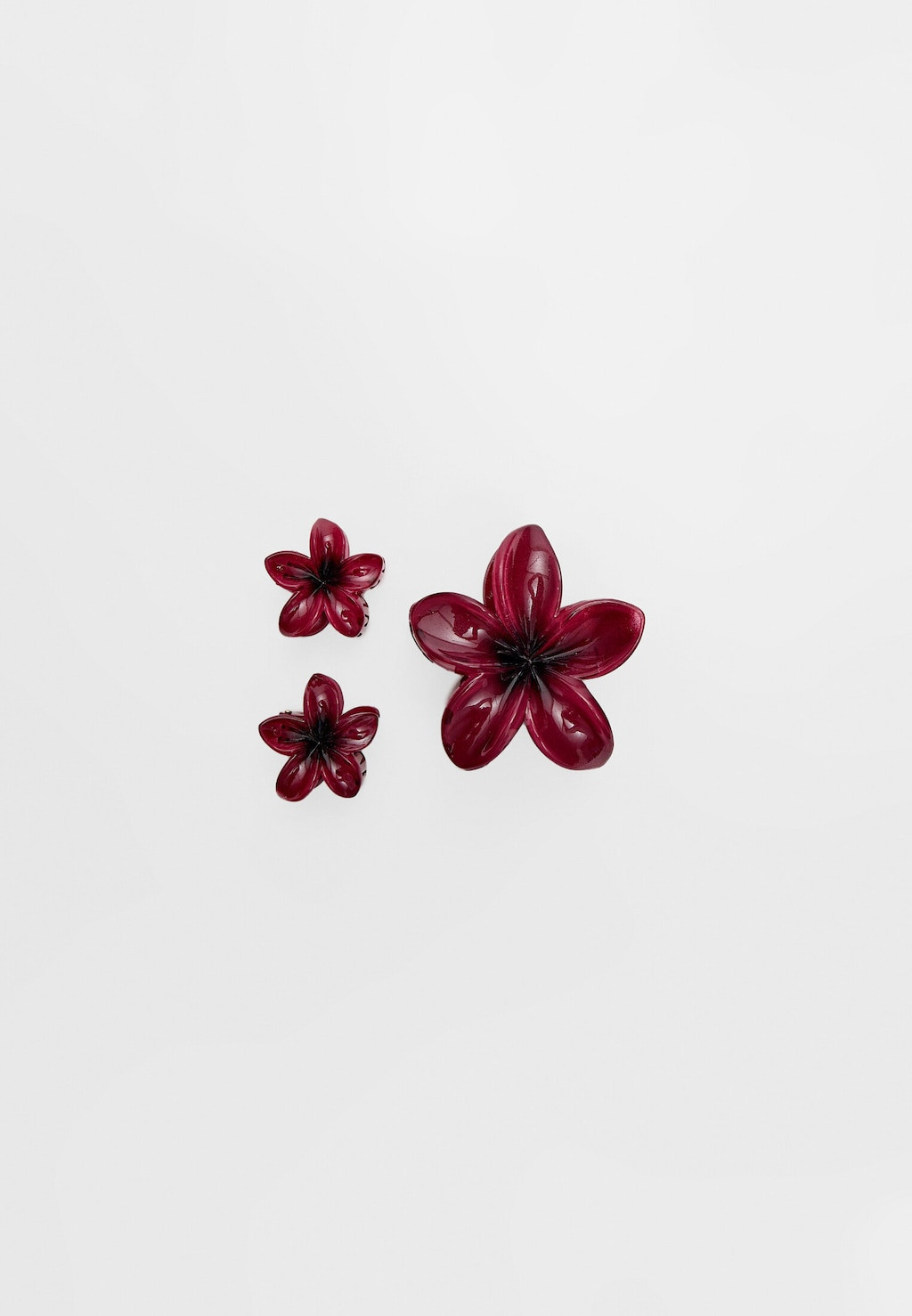 Lot de 3 pinces à cheveux fleur | Stradivarius (FR)