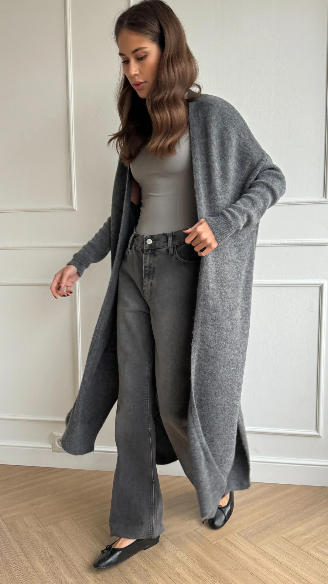 AMEERA CARDIGAN - ANTHRACITE | Charli