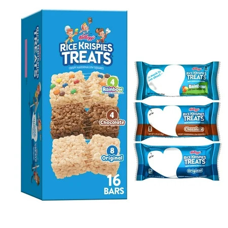 Rice Krispies Treats Variety Pack Chewy Crispy Marshmallow Squares, Kids Snacks, 12.1 oz, 16 Count | Walmart (US)