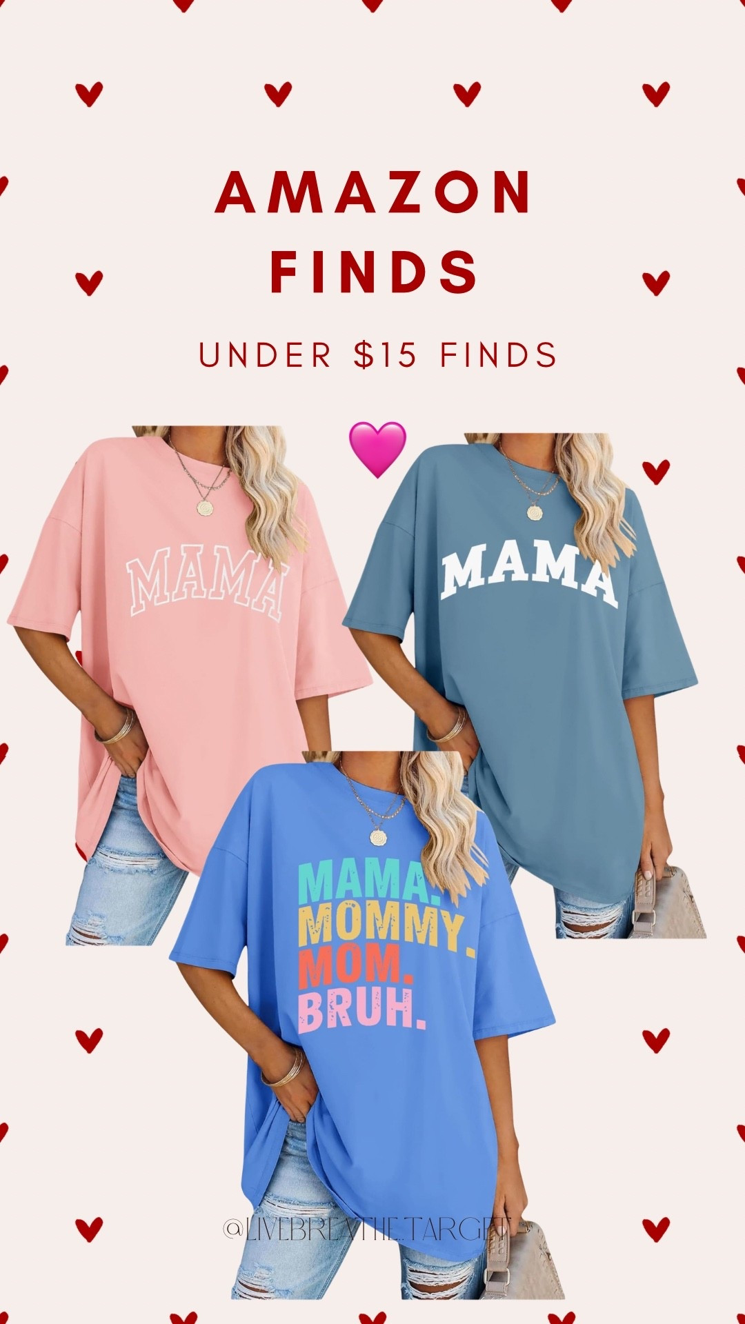 Amazon tshirts for mom! Under $15

#LTKootd #LTKSaleAlert #LTKValentine