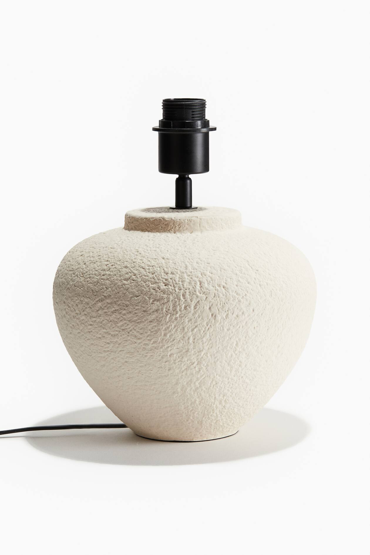 Stoneware Lamp Base - Natural white - Home All | H&M US | H&M (US + CA)