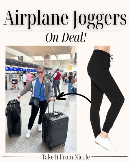 Deal on THE Take It From Nicole airplane pants! I wear these joggers every time I fly. I size up one to an XL. Super comfy, lightweight, and stretchy.


#LTKTravel #LTKSaleAlert #LTKOver40