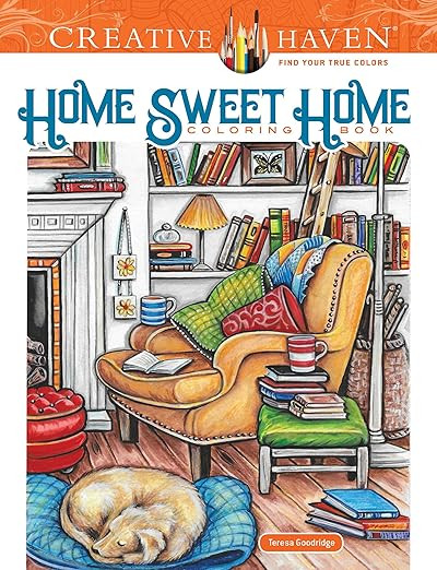 Creative Haven Home Sweet Home Coloring Book (Adult Coloring Books: Calm) | Amazon (US)