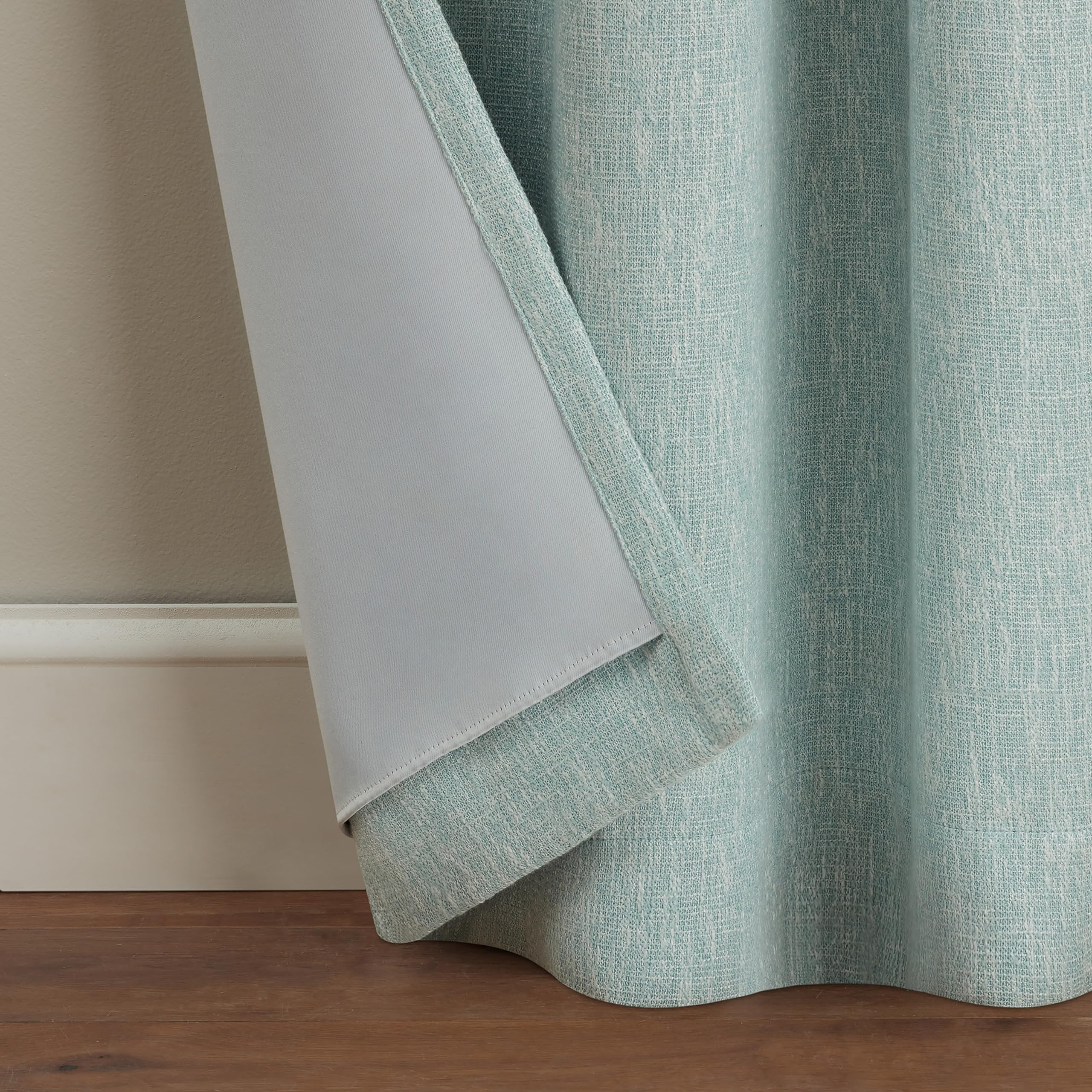 Eclipse Décor Quinn Textured Solid 100% Blackout Curtain, Absolute Zero Curtain for Privacy, Per... | Amazon (US)