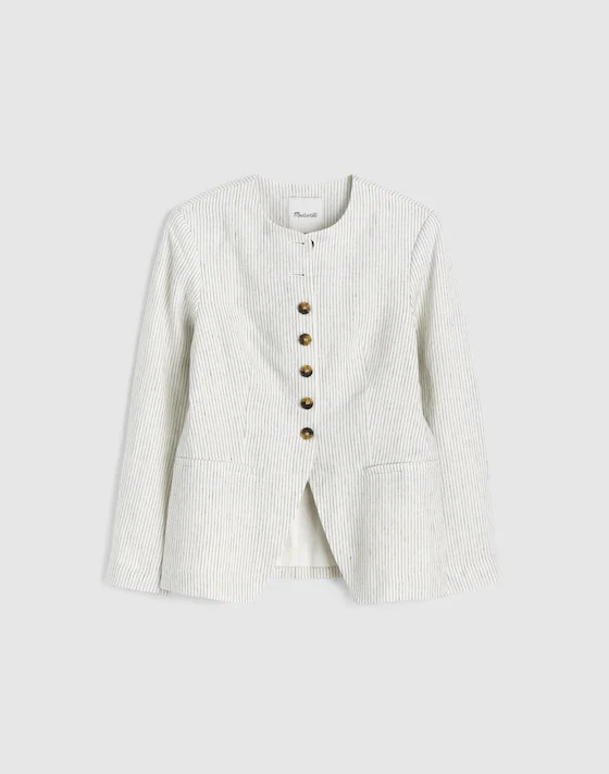 The Nolita Cutaway Blazer in 100% Linen | Madewell
