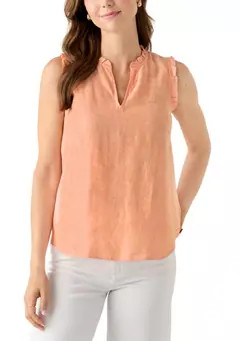 Lilly Pulitzer® Women's Kavalla Sleeveless Ruffle Printed Top | Belk