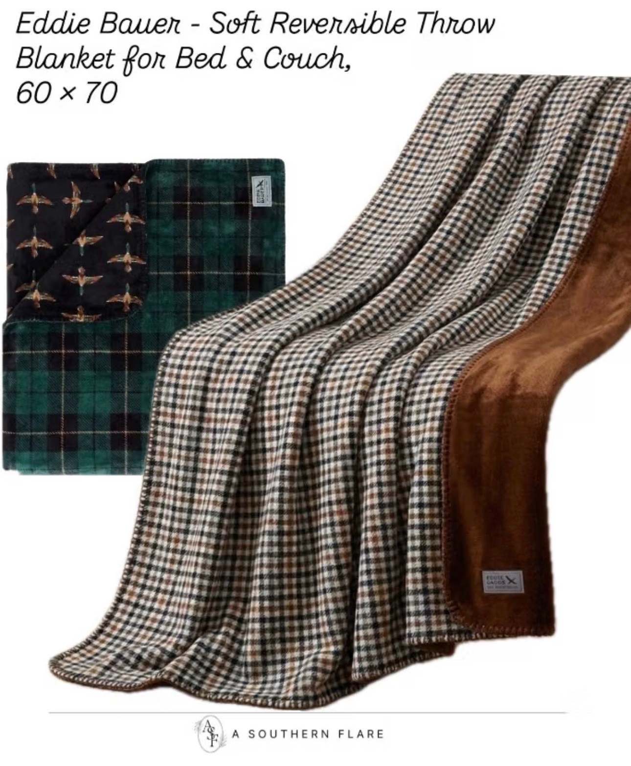 soft and reversible blankets! Perfect for any season. #CozyHome