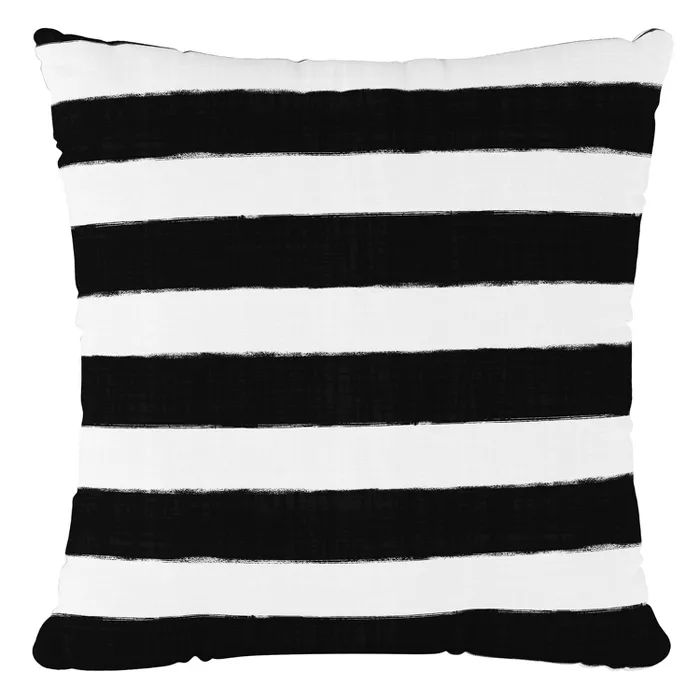 Black/White Stripe Throw Pillow - Cloth & Company | Target